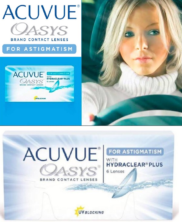 Acuvue Oasys with hydraclear plus for Astigmatism
